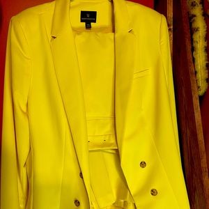 Yellow pant suit